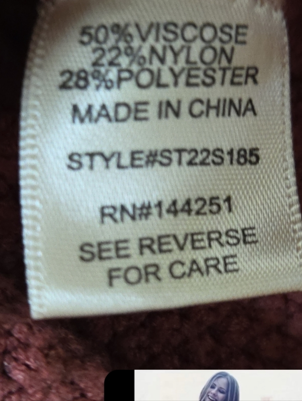 Sincerely Jules Maroon Sweater / Size Small / Cute Cottagecore Piece - Picture 7 of 8